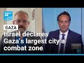 Israel declares Gaza’s largest city a combat zone, death toll passes 63,000 • FRANCE 24 English