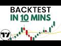 How to Backtest a Trading Strategy in TradingView in 10 Minutes | Pine Script Tutorial