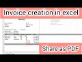 How to Create a Professional Invoice in Excel | Simple Step-by-Step Guide @Computerskillsandgk