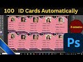How to Create multiple ID cards in Photoshop |How to make hundredID cards in Photoshop#photoshop