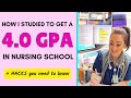 📝📚 HOW I STUDIED \u0026 STAY ORGANIZED IN NURSING SCHOOL (4.0 GPA)