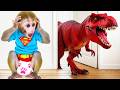 Macaco Bon Bon vira Superheroes e é perseguido dramaticamente por um T-Rex gigante | BONBON BRAZIL