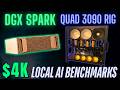 DGX Spark vs Quad 3090s Local AI Benchmarks - Best Rig for $4K?