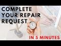 Complete Home Inspection Repair Request in 5 min