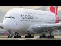 INCREDIBLE Airbus A380 CLOSE UP Takeoff \u0026 Landing | Qantas | Melbourne Airport Plane Spotting