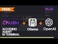 Crush Coding Agent Setup with Ollama - @OpenAI GPT OSS model