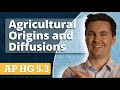 First Agricultural Revolution \u0026 Agricultural Hearths [AP Human Geography Unit 5 Topic 3]