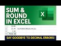 How to Use SUM with ROUND Function in Excel – Accurate Totals Every Time#Excel SUM + ROUND Function