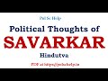 Political Thoughts of Savarkar: Hindutva
