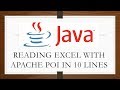 Reading Excel using Apache POI in Java | Just 10 Lines