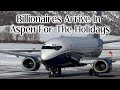 BILLIONAIRES IN ASPEN FOR HOLIDAYS - Private jets