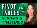 Simplifying Pivot Tables with Timelines and Slicers - Data Visualization Made Easy