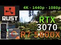 RUST 2023 | RTX 3070 | Ryzen 7 5800X | 4K - 1440p - 1080p | Ultra \u0026 Low Settings