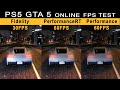 GTA 5 PS5 Online Fidelity, Performance RT, FPS Test Graphics Mode Comparison / FPS Frames