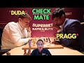 Praggnanandhaa takes on Duda's London System | Superbet Blitz 2025