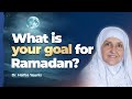 What is Your Goal for Ramadan? Dr. Haifaa Younis | Mifftaah