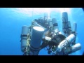 Training dive before 332,5 meters dive- the new world record.