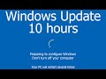 Windows Update Screen REAL COUNT 10 hours 4K Resolution