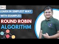 3.17 Round Robin scheduling algorithm in os in hindi with example operating system