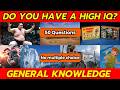 Hard General Knowledge Quiz | 50 Q's | Without Multiple Choice | Difficult Trivia Questions | Game