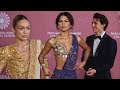 Tom Holland, Girlfriend Zendaya and Gigi Hadid in Saree at Ambani's NMACC Launch in India