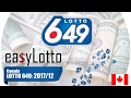 Lotto 649 numbers Feb 11 2017