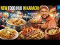 Karachi ki New Food Street | 0.5KG Live Biryani Deg, BBQ Platter \u0026 Satrangi Pan