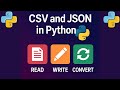 CSV and JSON in Python | Read, Write, and Convert Files Easily | Python for Beginners #python #code