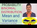 Binomial Distribution Mean and Variance@VATAMBEDUSRAVANKUMAR