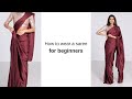 How to Wear Saree for Beginners | lakshmi saree draping | Different Style of Saree | Tia Bhuva