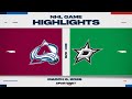 NHL Highlights | Avalanche vs. Stars - March 6, 2026