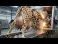 Inside the Giraffe Leather Factory - How Giraffe Skin becomes Luxury Brands 