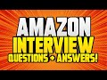 TOP 11 AMAZON Interview Questions \u0026 ANSWERS for 2021!