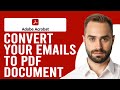 How to Convert Your Gmail Emails to PDF Document (How to Save an Email as a PDF in Gmail)