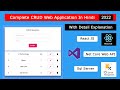 Complete CRUD Web Application Tutorial In ReactJs+ .Net Core Web API+ Sql Server In Hindi In Detail.