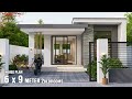 Modern House Design idea | 6 x 9 Meters (Simple and Modern) | 2Bedroom