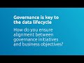 Ensure alignment between governance initiatives and business objectives