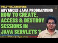 Create, Access \u0026 Destroy sessions in Servlet | Session Tracking in Servlet | Login \u0026 Logout Example