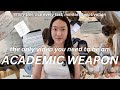 the ULTIMATE GUIDE to becoming an ACADEMIC WEAPON | study tips, ace every exam, motivation \u0026 mindset