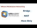 How to configure VMware workstation Networking  BRIDGED , NAT , HOST ONLY