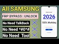 All Samsung Frp Bypass 2026 Android 14-13 || No Need Tool - No Need PC - No Need TalkBack
