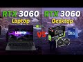 RTX 3060 laptop vs RTX 3060 Desktop | 8 Games Comparison