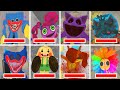 Poppy Playtime: Chapters 1, 2, 3, 4 - All BOSSES and JUMPSCARES With HEALTHBARS in BRIGHT Mode