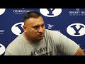 BYU Football - Monday Media Availability - Kalani Sitake