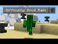 Minecraft, But It's Raining Anvils...