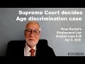 US Supreme Court age discrimination case