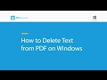 How to Delete Text from PDF on Windows