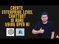Create Enterprise Level Chatbot End to End using Azure Portal| Open AI | Chatbot Project