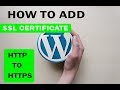 How To Add HTTPS SSL Certificate To WordPress Website |HTTP TO HTTPS |