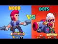 1 noob vs 2 bots | noob vs bots in brawl stars | 1 vs 2 with Carl...